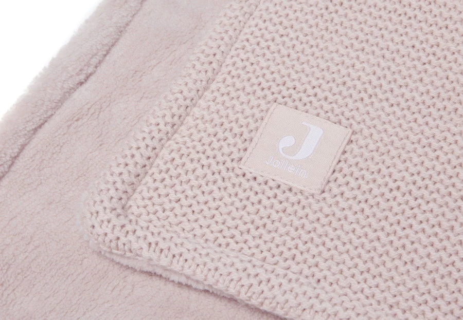 Jollein Basic Knit Pale Pink / Fleece 75 X 100 Cm Wiegdeken 517-511-65310 8 Jollein Basic Knit Pale Pink / Fleece 75 X 100 Cm Wiegdeken 517-511-65310 - Afbeelding 6