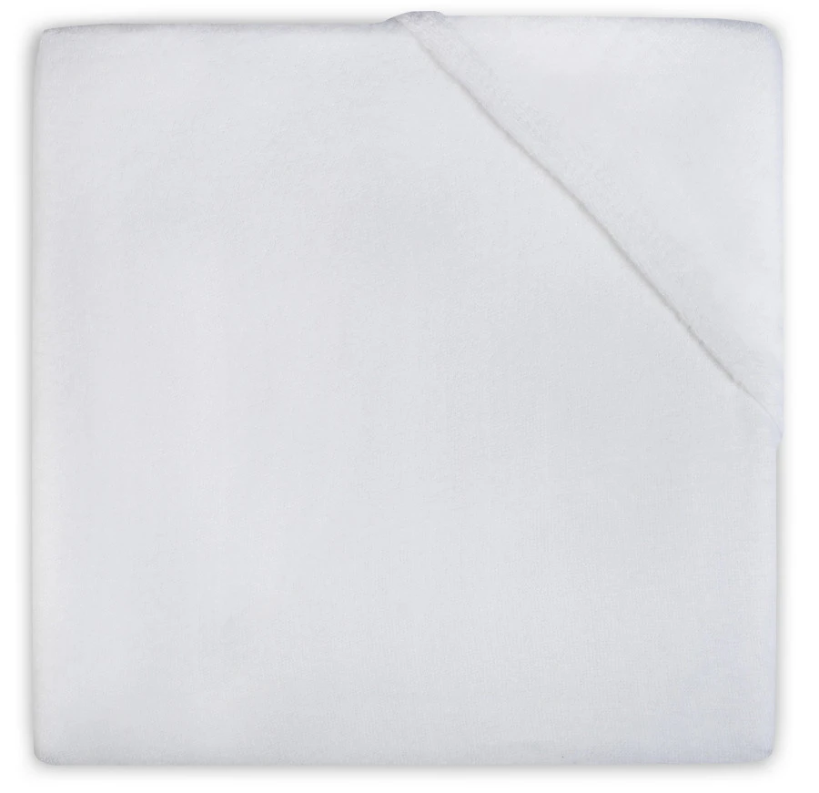 Jollein Badstof Wit 60 X 120 Cm Waterdicht Ledikant Hoeslaken 550-507-00100