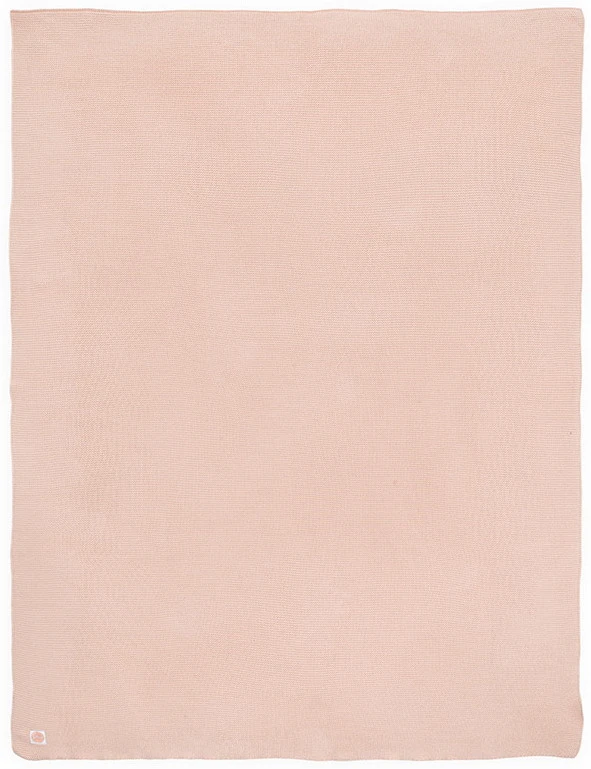 Jollein Basic Knit Pale Pink 100 X 150 Cm Ledikantdeken 516-522-65310 - Afbeelding 2