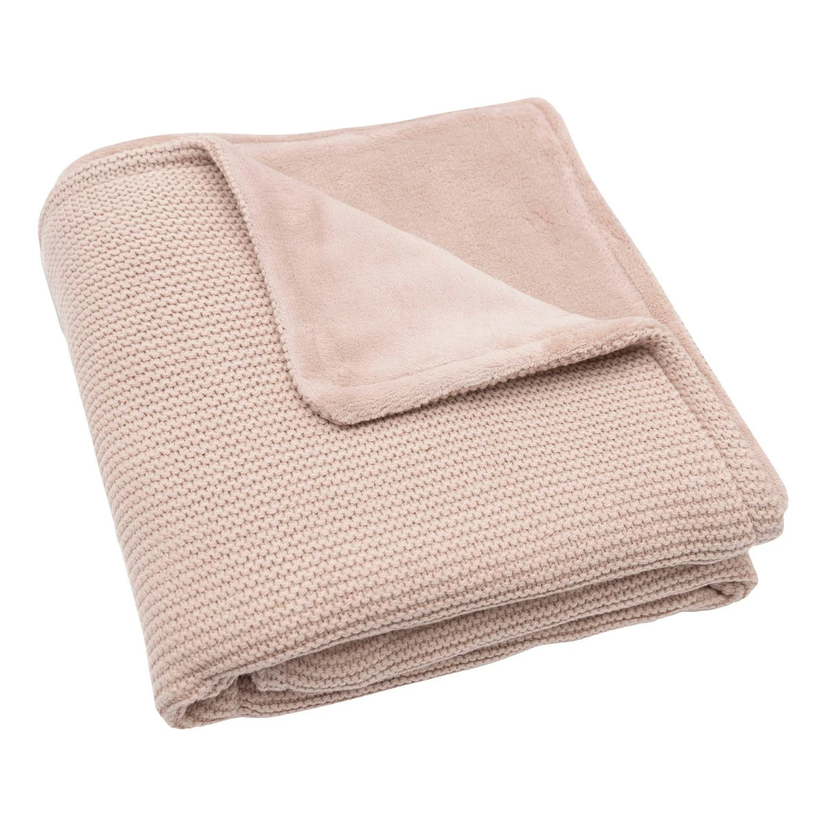 Jollein Basic Knit Wild Rose / Fleece 75 X 100 Cm Wiegdeken 517-511-67068