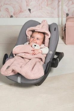 Jollein River Knit Pale Pink 3/5 Punts 0-9 Maanden Autostoel Voetenzak 025-811-65286 -Jollein Verkoop jollein comfortbag river knit ash green 3 5 punts 0 9 maanden autostoel voetenzak 025 811 65285 5