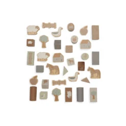 Jollein Farm Houten Blokkenset 712-603-67021 -Jollein Verkoop jollein farm houten blokkenset 712 603 67021 1