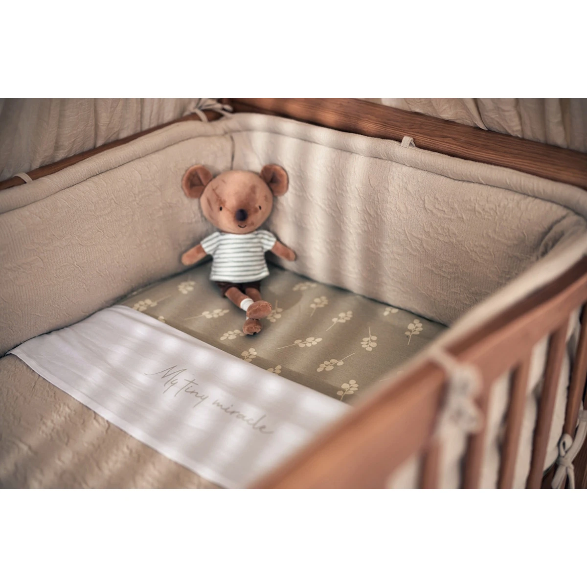 Jollein Grain Knit Oatmeal 30 X 180 Cm Bedbumper 004-895-67047 - Afbeelding 7