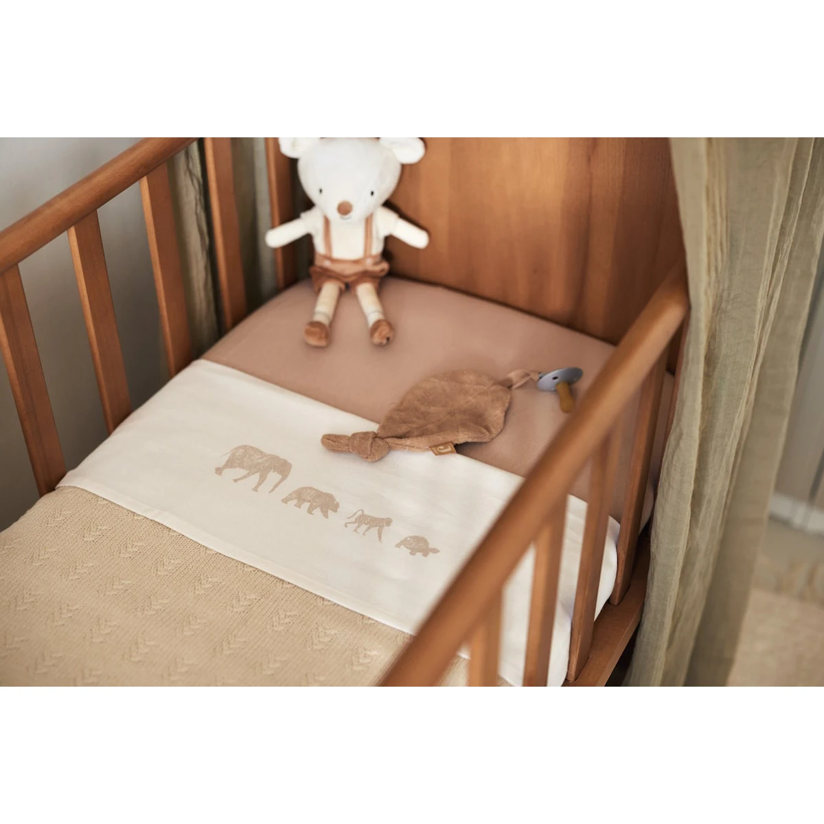 Jollein Grain Knit Oatmeal 75 X 100 Cm Wiegdeken 516-511-67047 - Afbeelding 9