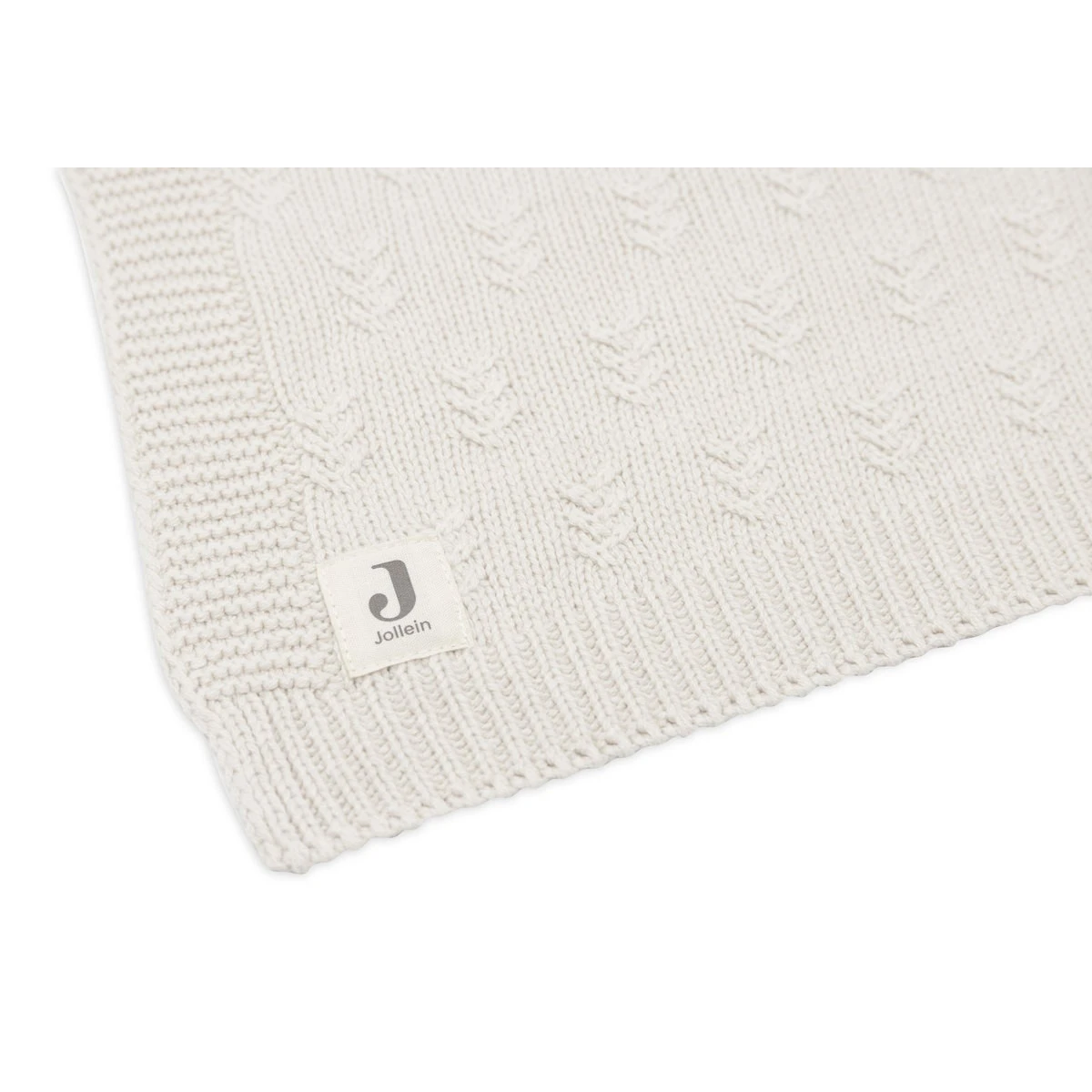 Jollein Grain Knit Oatmeal 75 X 100 Cm Wiegdeken 516-511-67047 - Afbeelding 6