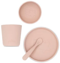 Jollein Pale Pink Siliconen Dinerset 705-007-00090 -Jollein Verkoop jollein pale pink siliconen dinerset 705 007 00090 2