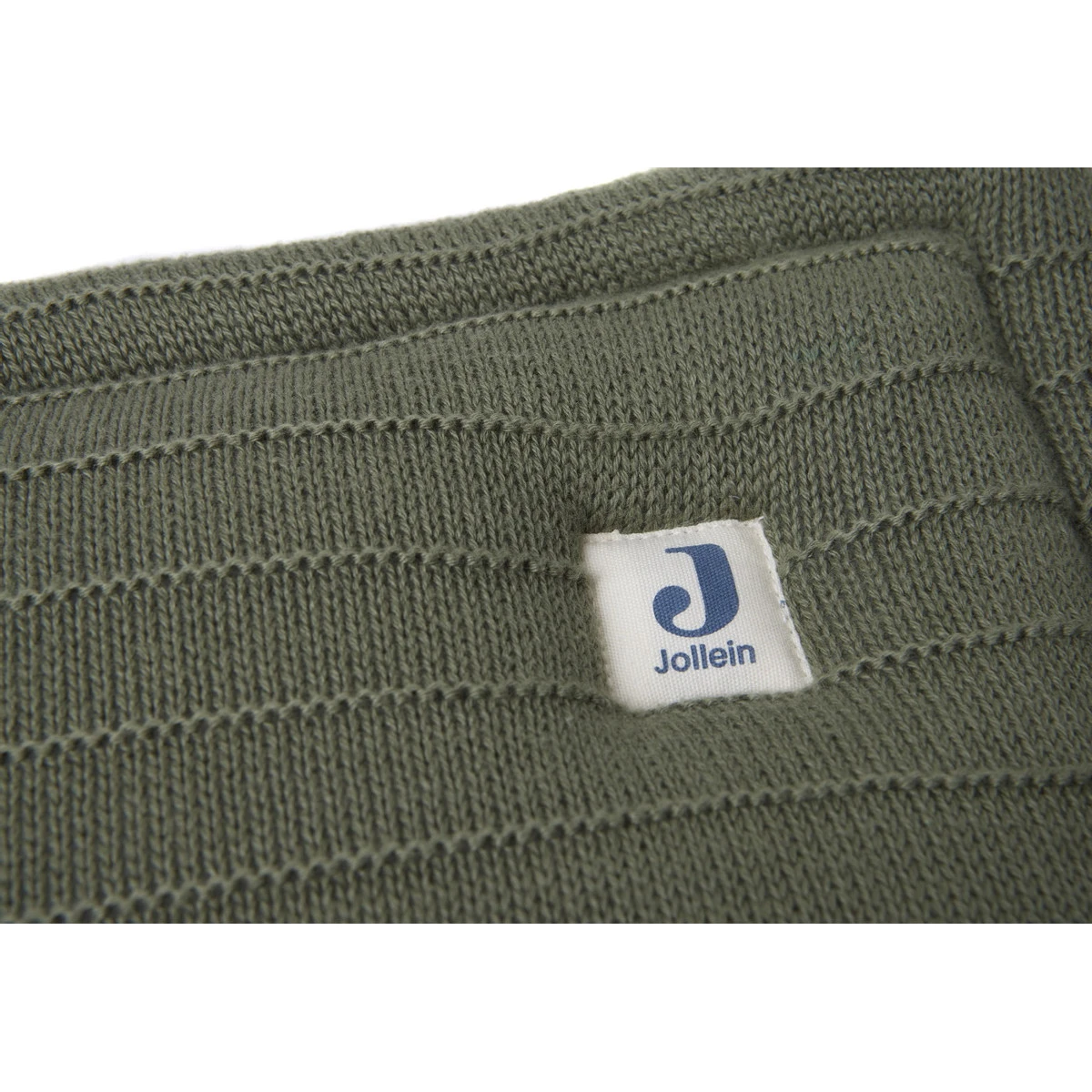 Jollein Pure Knit Leaf Green 30 X 180 Cm Bedbumper 004-895-67010 - Afbeelding 3