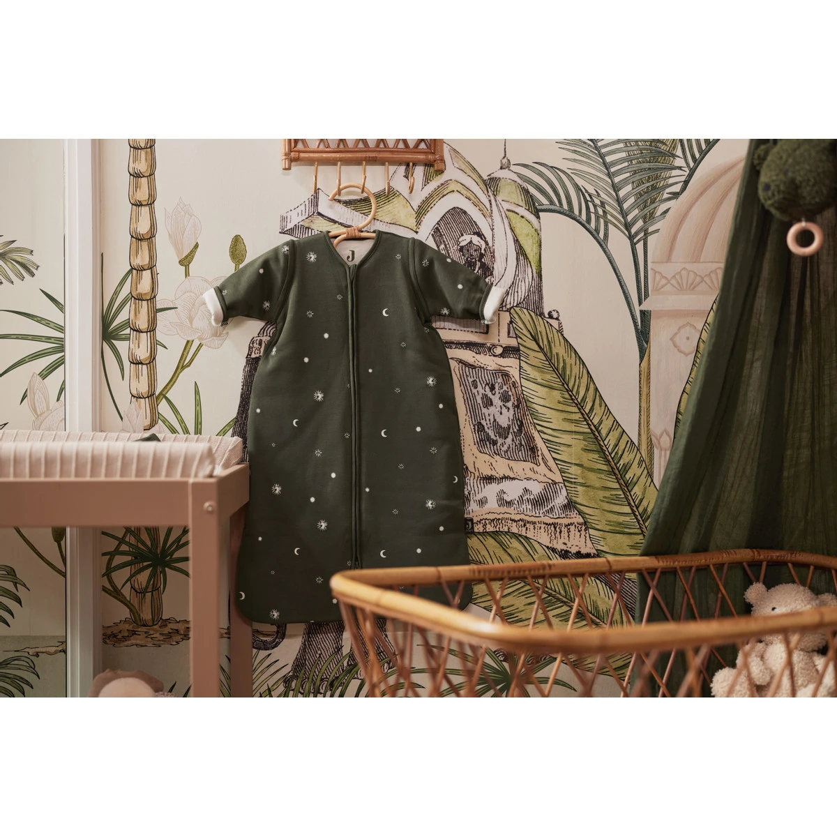 Jollein Stargaze Leaf Green 110 Cm Slaapzak Met Afritsbare Mouwen 016-542-66091 - Afbeelding 6