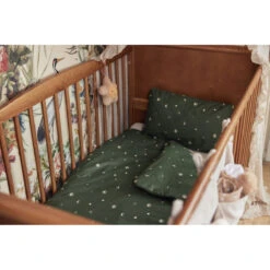 Jollein Stargaze Leaf Green Dekbedovertrek En Sloop 100 X 140 Cm 003-005-66091 -Jollein Verkoop jollein stargaze leaf green dekbedovertrek en sloop 100 x 140 cm 003 005 66091 4