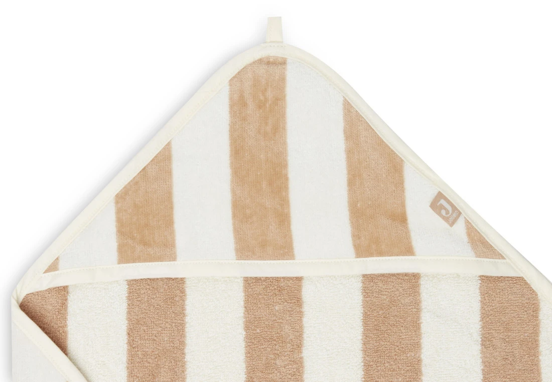 Jollein Terry Stripe Biscuit 75 X 75 Cm Badcape 534-514-67000 6 Jollein Terry Stripe Biscuit 75 X 75 Cm Badcape 534-514-67000 - Afbeelding 4