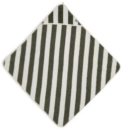 Jollein Verkoop -Jollein Verkoop jollein terry stripe leaf green 75 x 75 cm badcape 534 514 67001 2