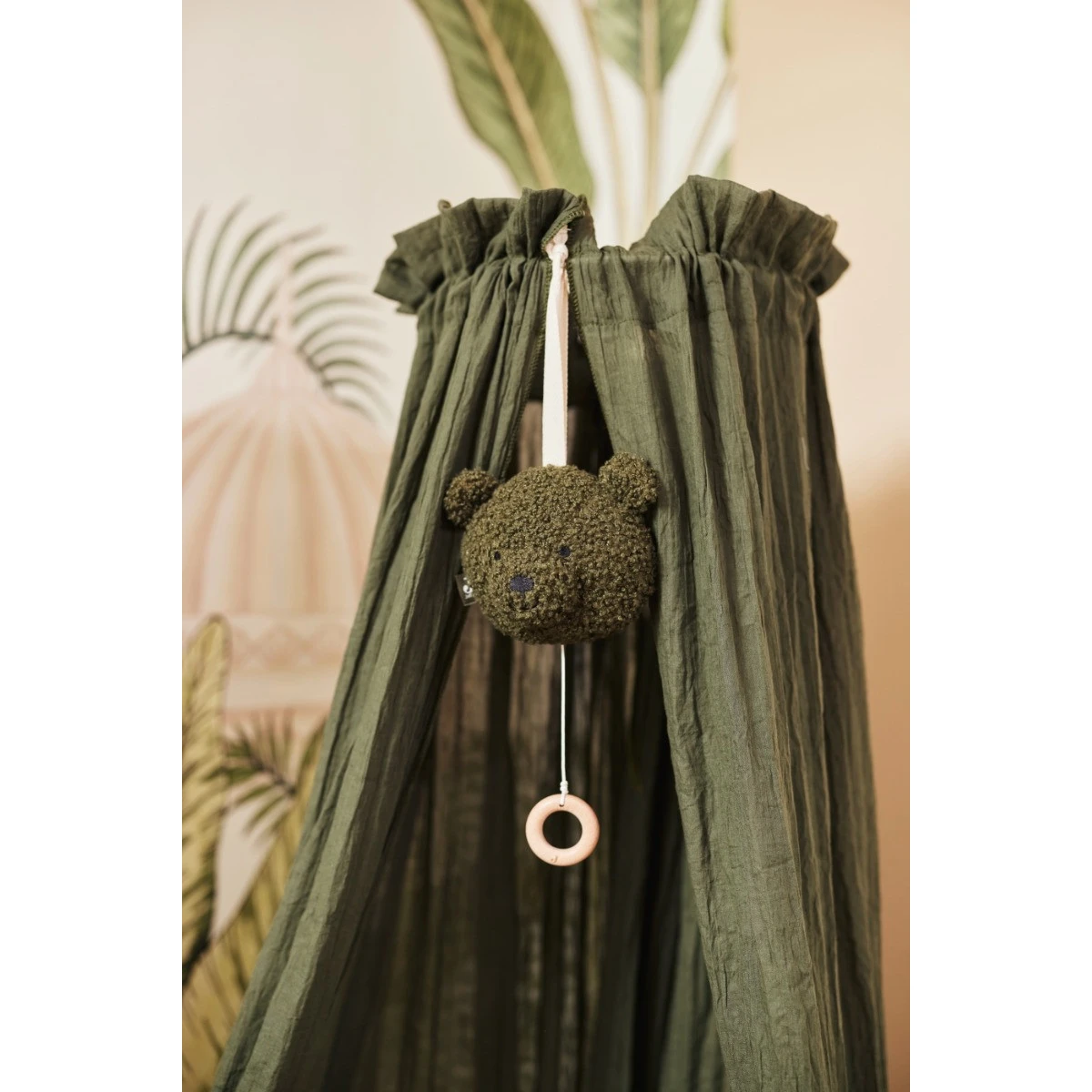 Jollein Vintage Leaf Green 155 Cm Sluier 002-001-00157 5 Jollein Vintage Leaf Green 155 Cm Sluier 002-001-00157 - Afbeelding 3