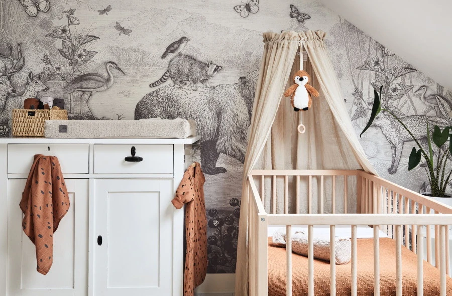 Jollein Vintage Nougat 155 Cm Sluier 002-001-00093 5 Jollein Vintage Nougat 155 Cm Sluier 002-001-00093 - Afbeelding 3